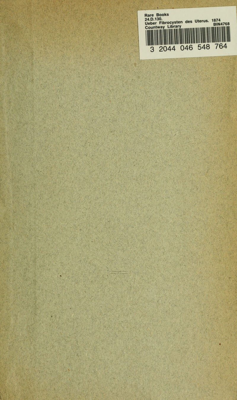 Rare Books utb^Fibrocysten des Uterus. 1874^ Countway Library' 3 2044 046 548 764
