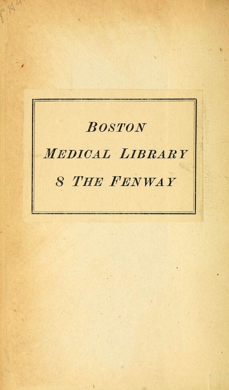 Boston medical library 8 The Fenwat