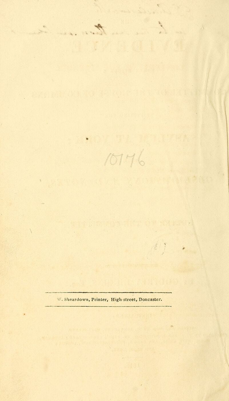 Siieardown, Printer, High street, Doncaster.