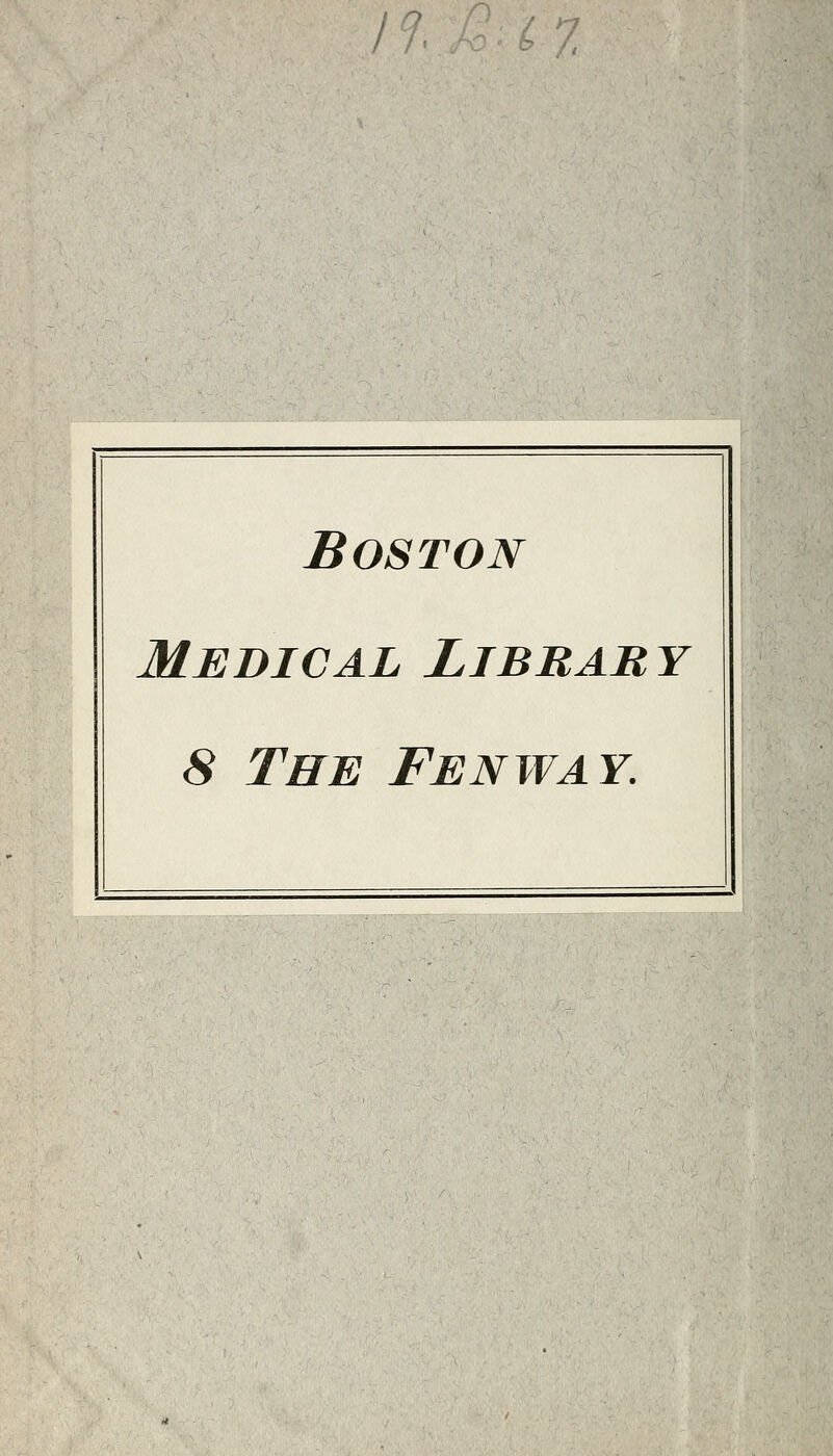 Il G:Ï7, Boston Médical Libbaby 8 The Fenway.