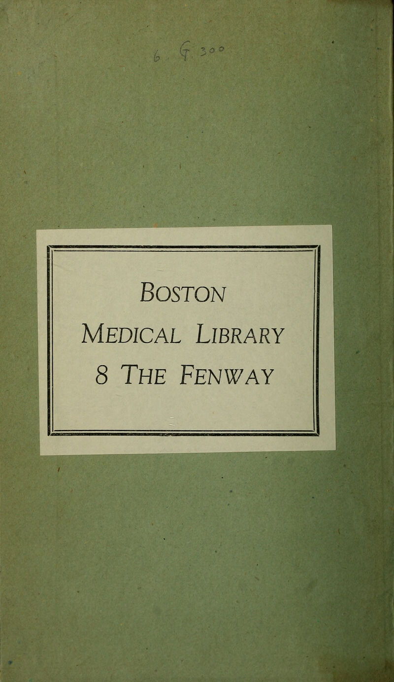 Boston Medical Library 8 The Fenway