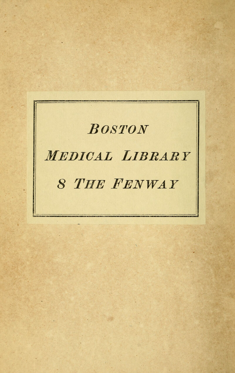 Boston Medical Library 8 The Fenway