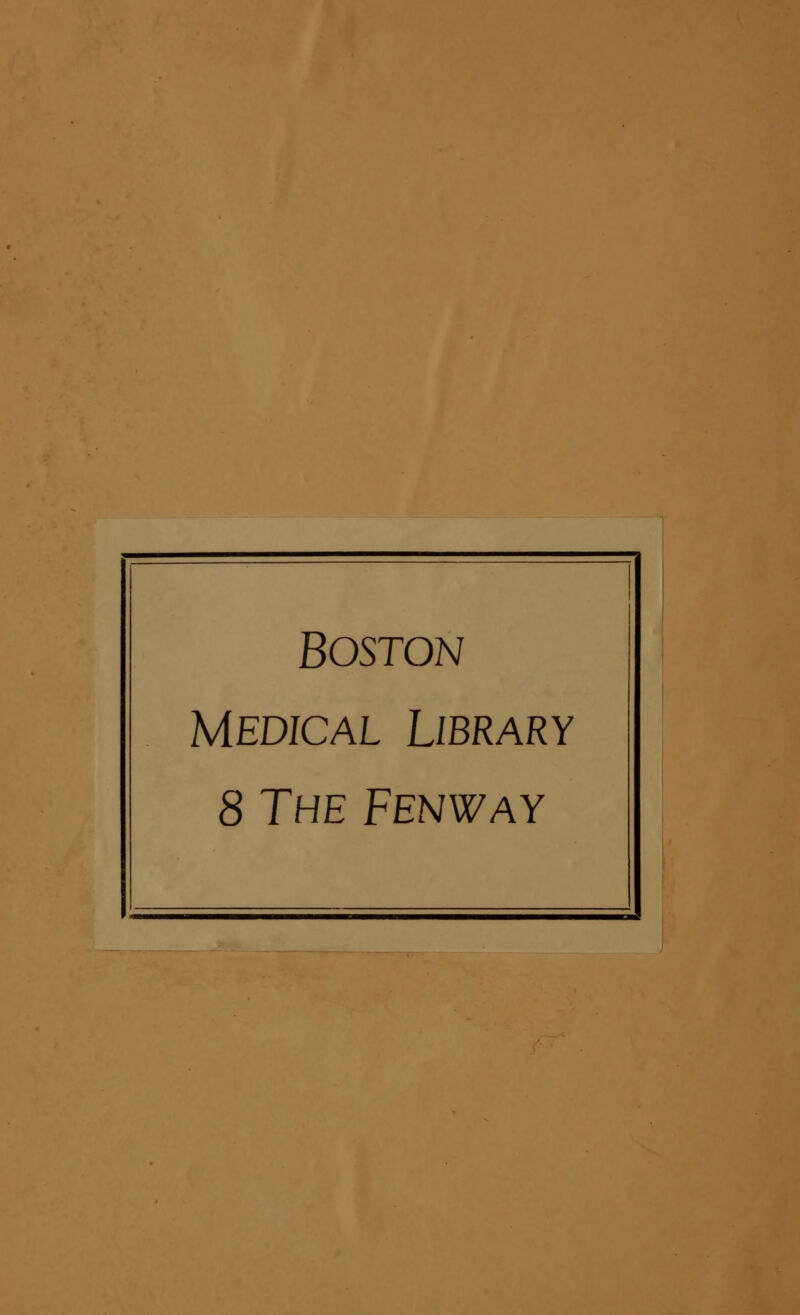 Boston Medical Library 8 The Fenway