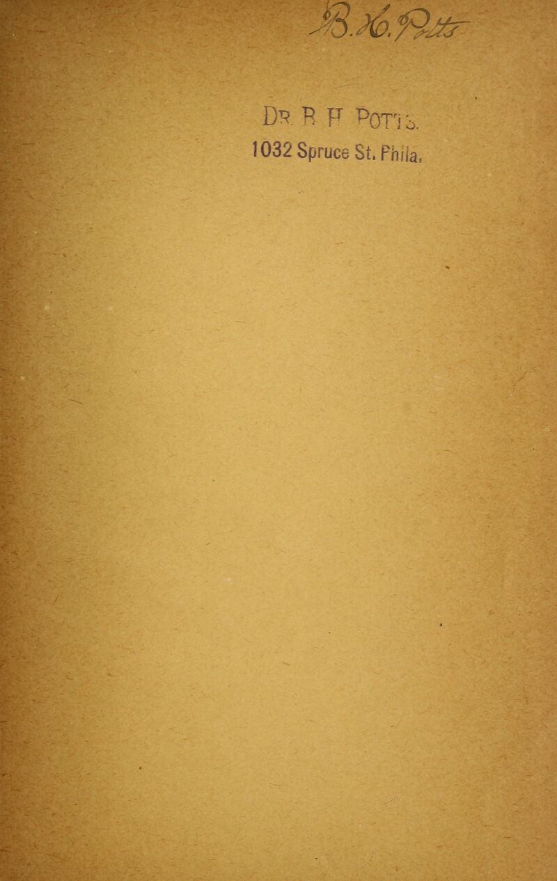 W&f&r 1032 Spruce St. Phna