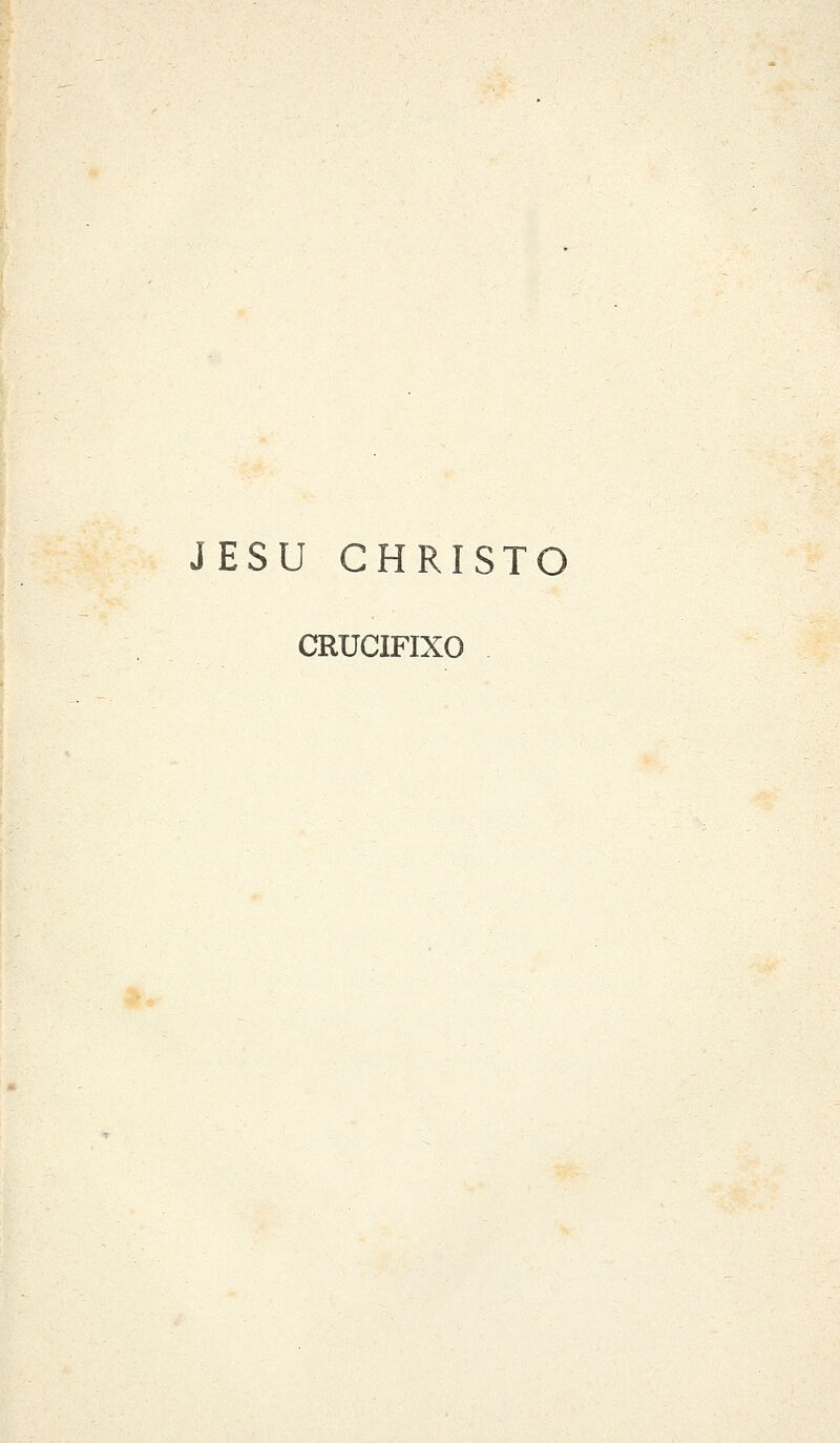JESU CHRISTO CRUCIFIXO