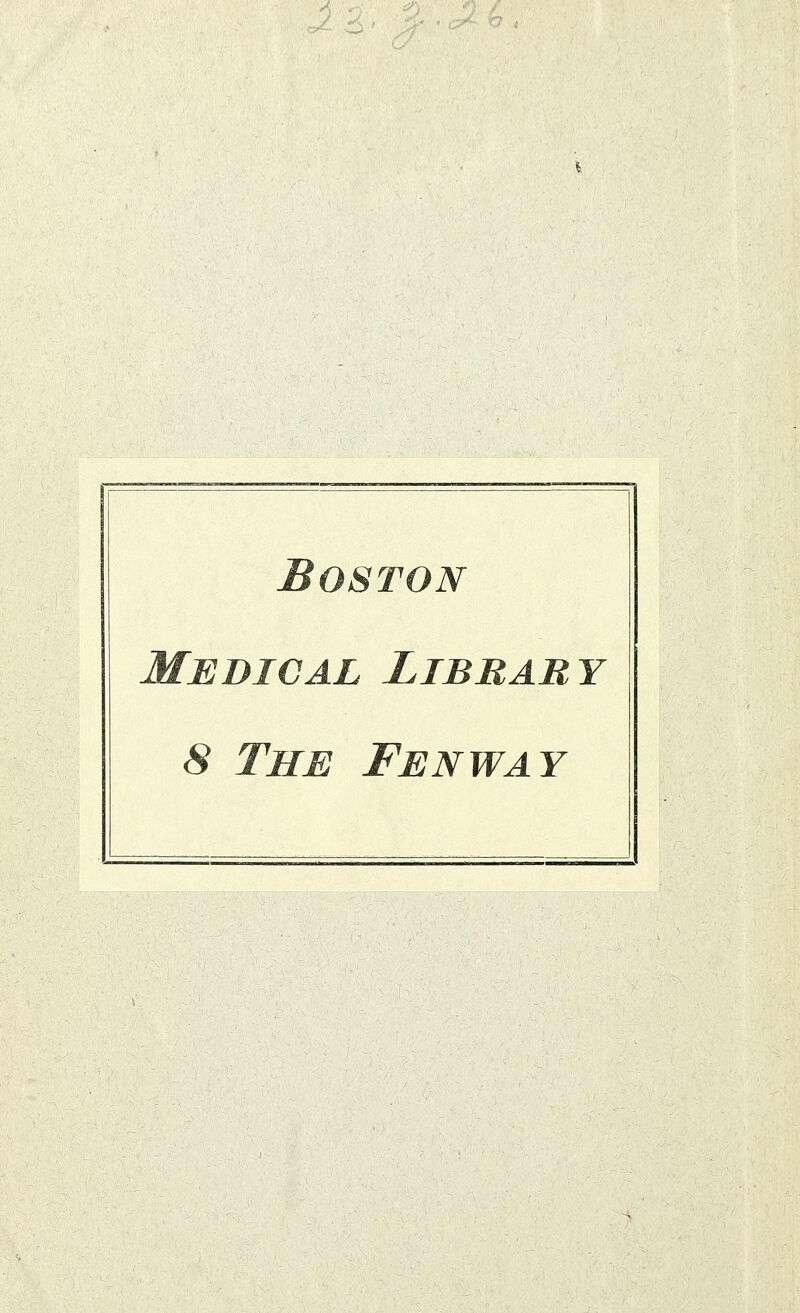 Boston Medical Library 8 The Fenway