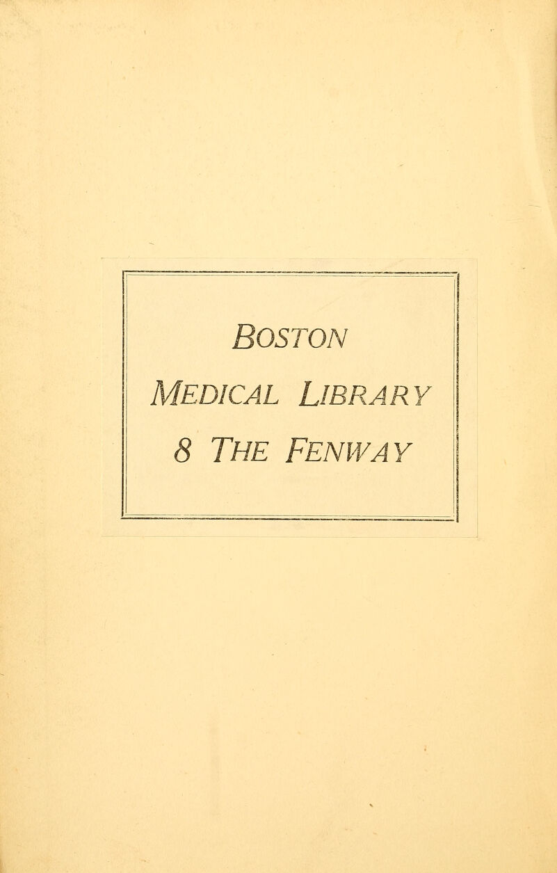 Boston Medical Library 8 The Fenway