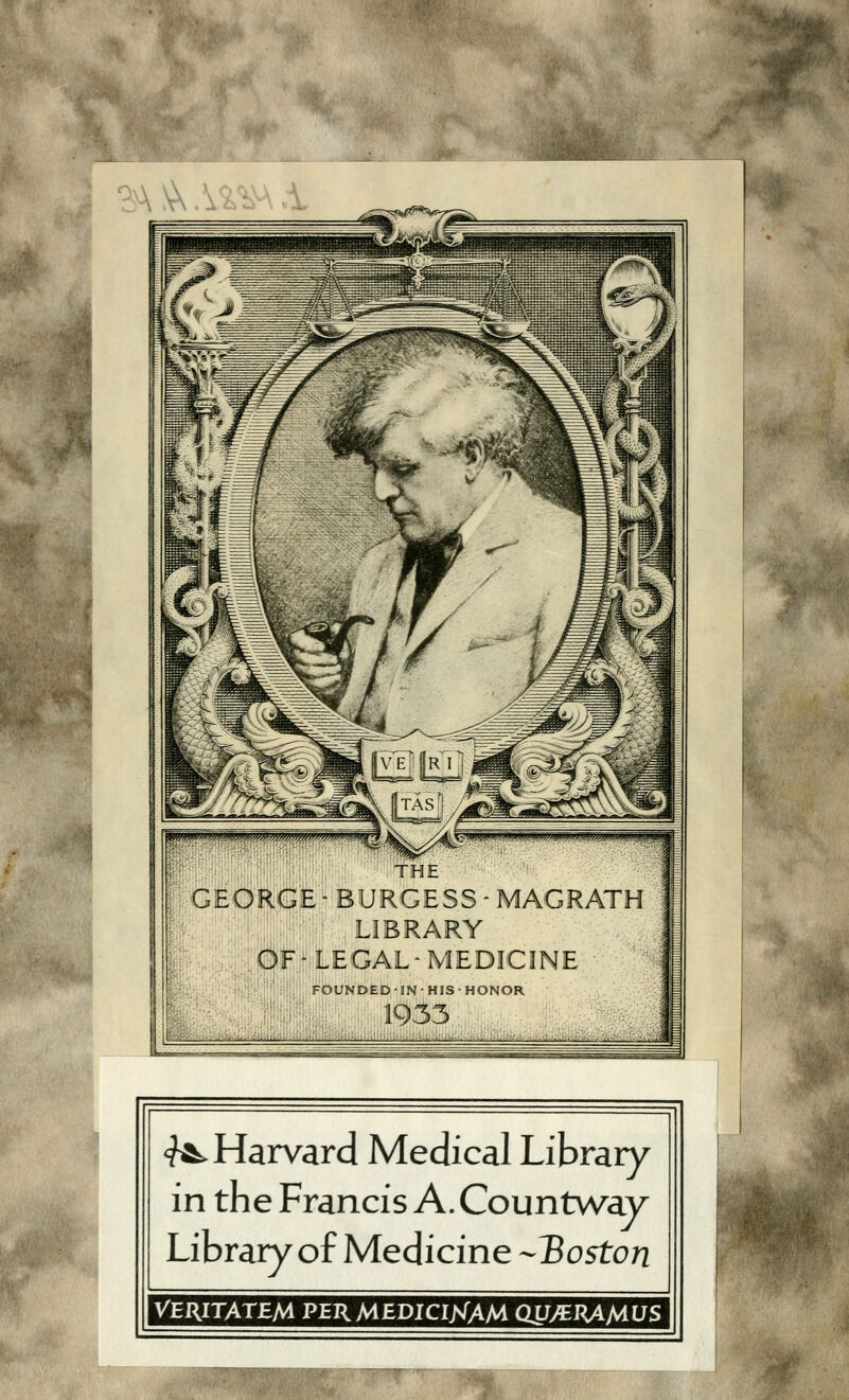 ', C> '^\ \ <?^ Harvard Médical Library in the Francis A. Countway Library of Medicine -IBoston VERITATBM PBKMEBIClMA/^ (W/EÎIA.M.US