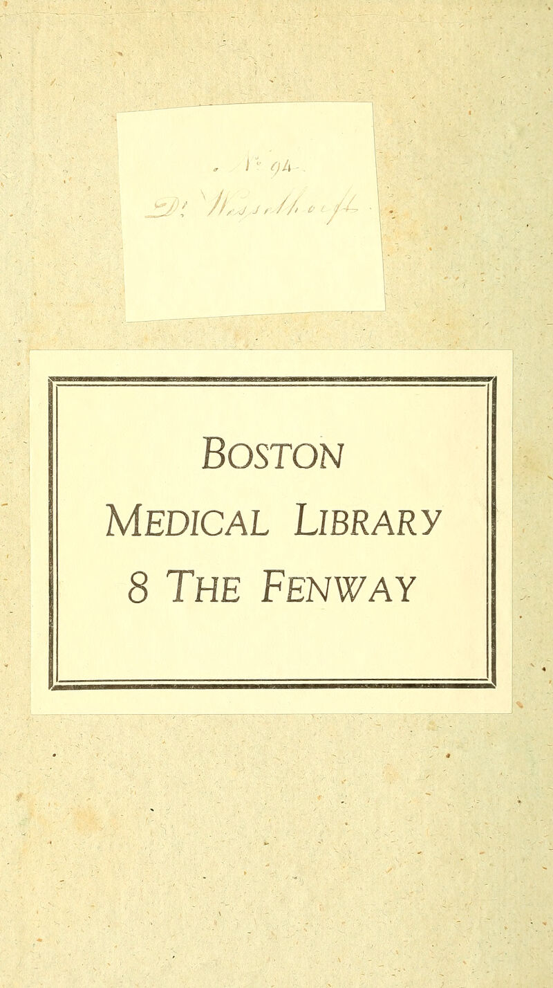 Boston Medical Library 8 The Fenway