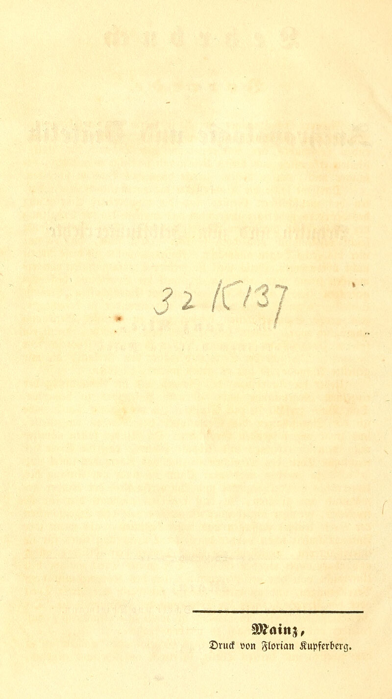 / ©rud t»on glorian .^upfcrbcrg.