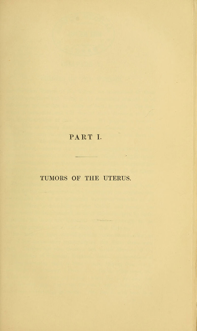 TUMORS OF THE UTERUS.