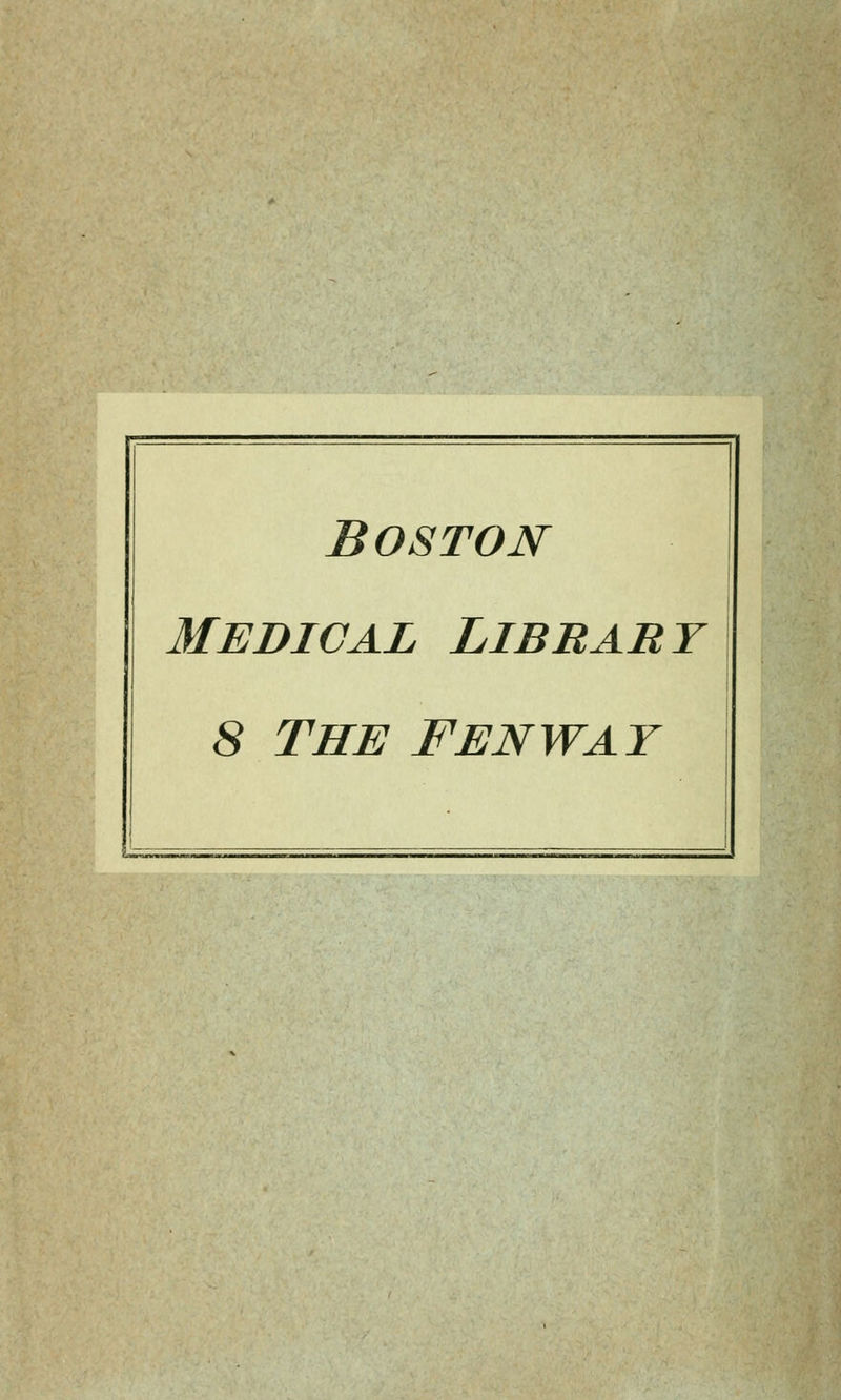 Boston Medio al Library 8 THE FENWAY