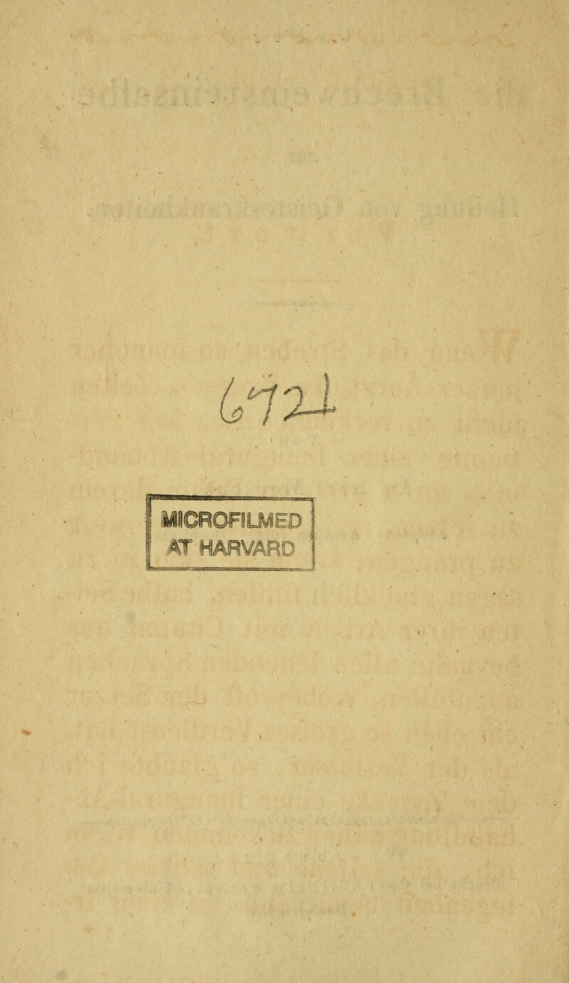 Ll2l mOROfliMBD AT HARVARD