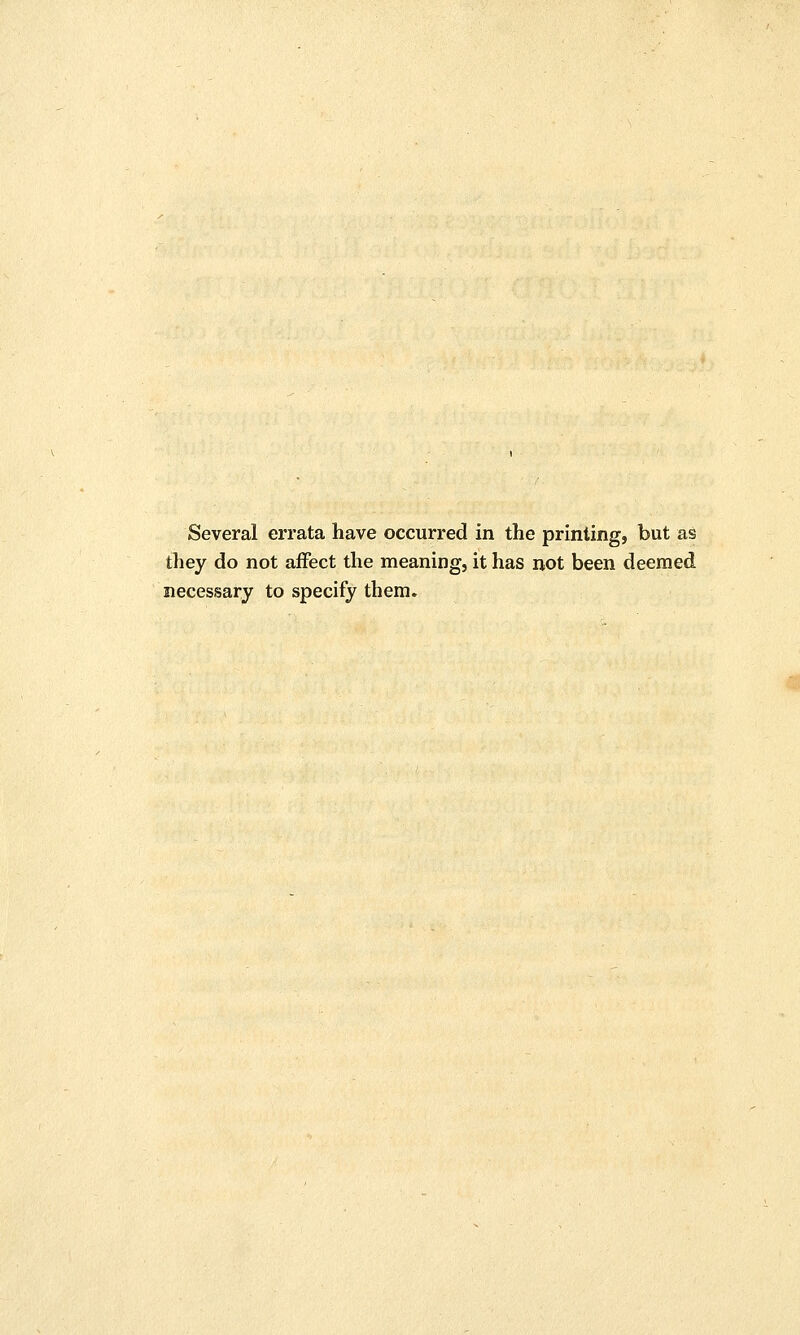 Several errata have occurred in the printing, but as they do not affect the meaning, it has not been deemed necessary to specify them.