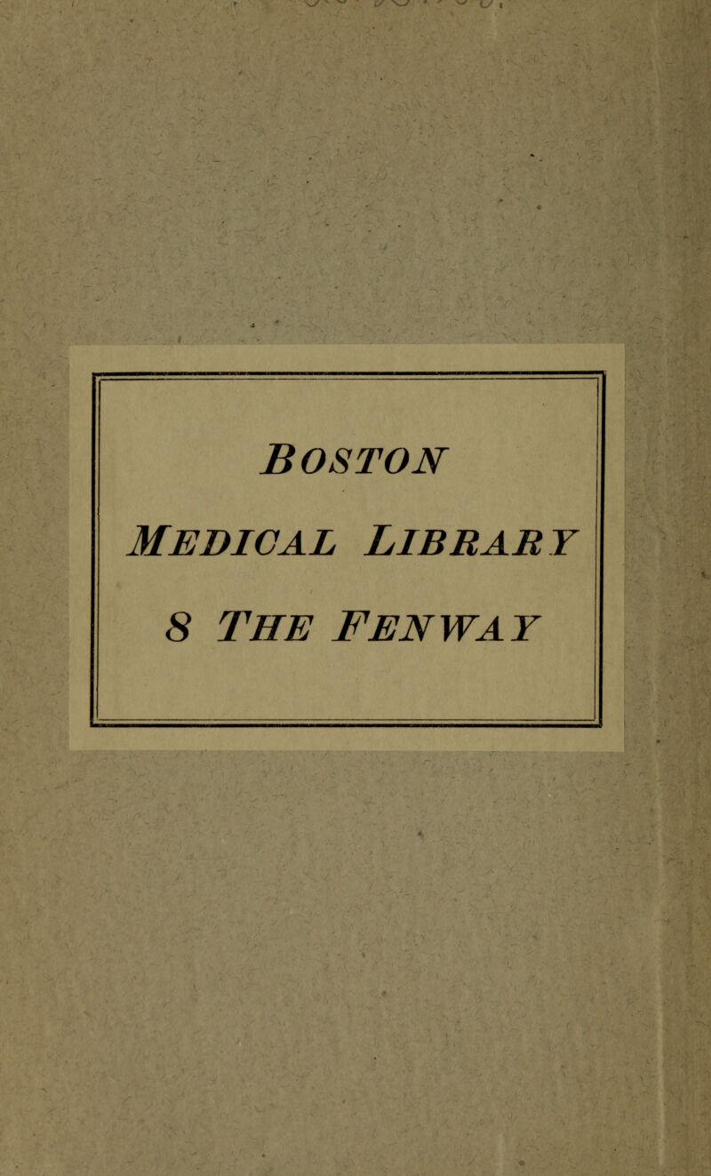 Boston Medical Library 8 the fenway