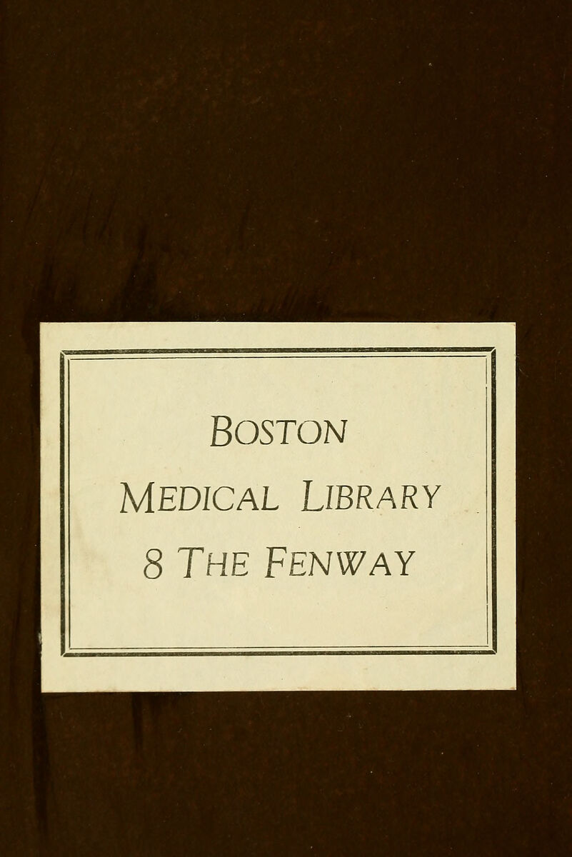 Boston Medical Library 8 The Fenway