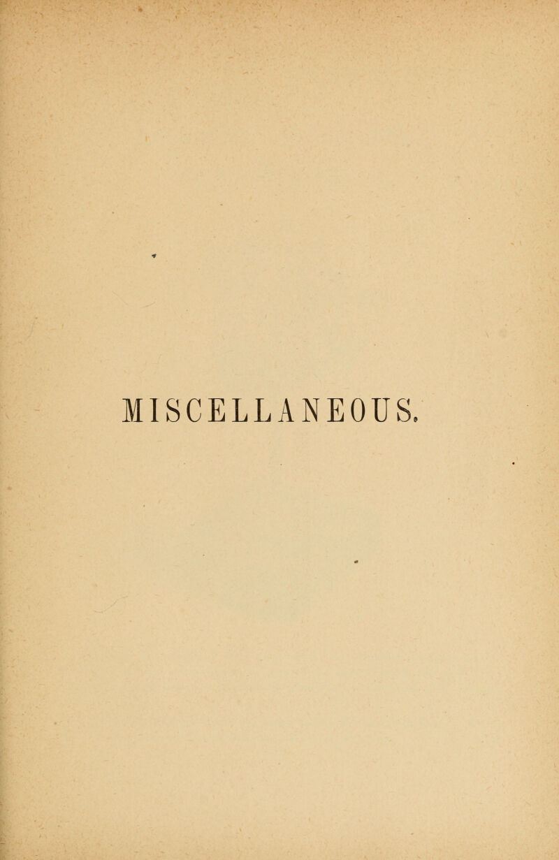 MISCELLANEOUS