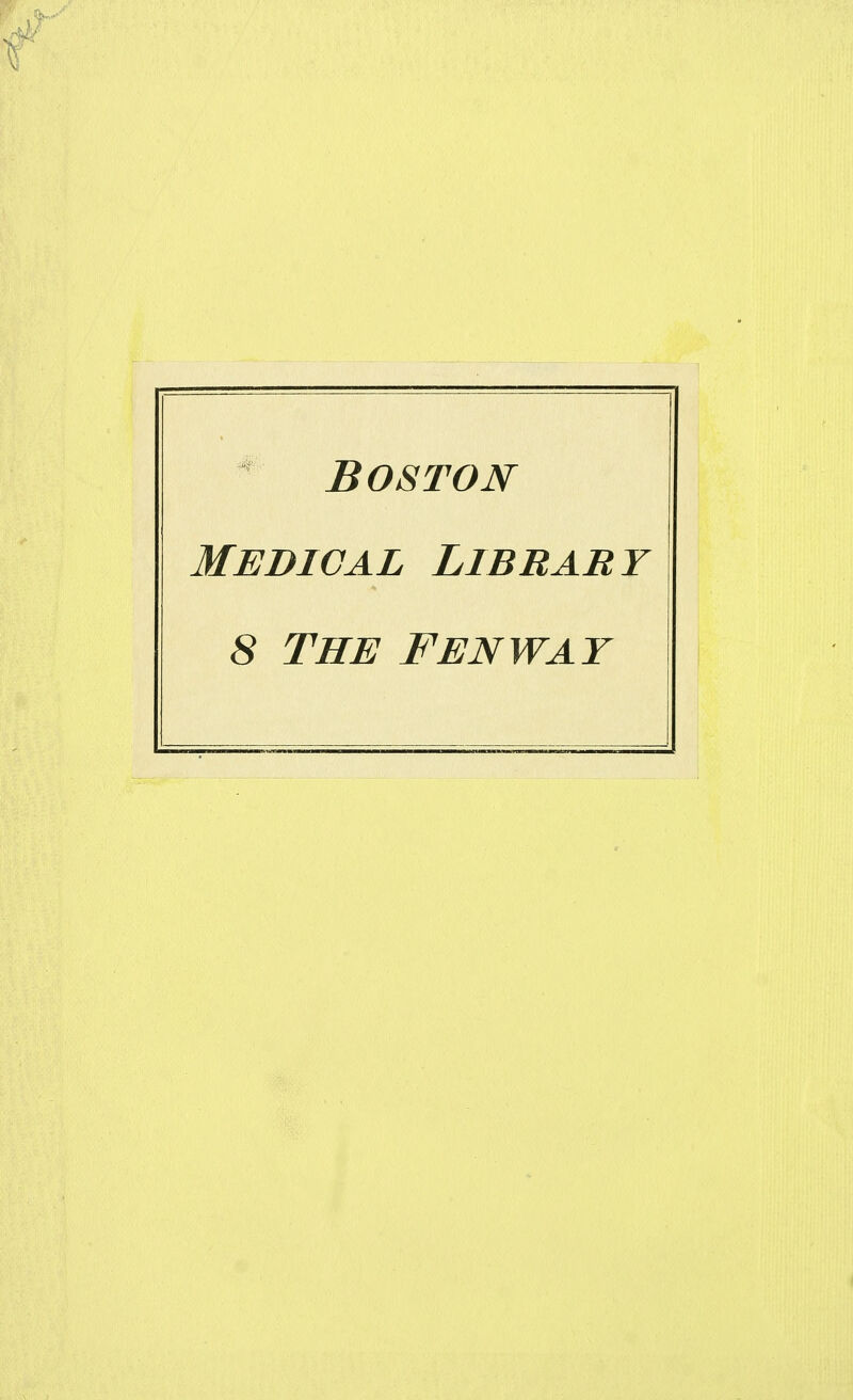 Boston Medical Library 8 The Fenway