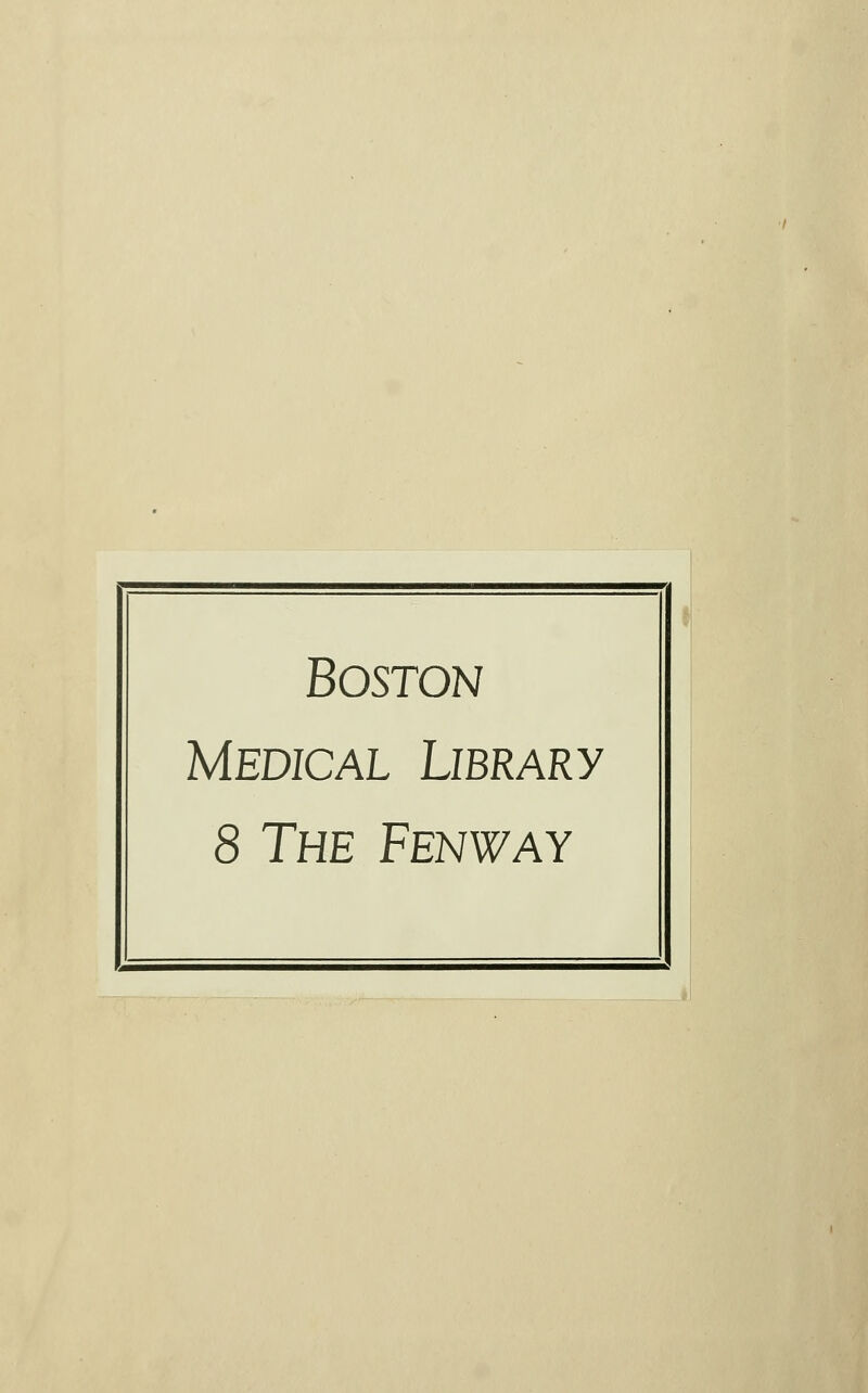 Medical Library 8 The Fenway