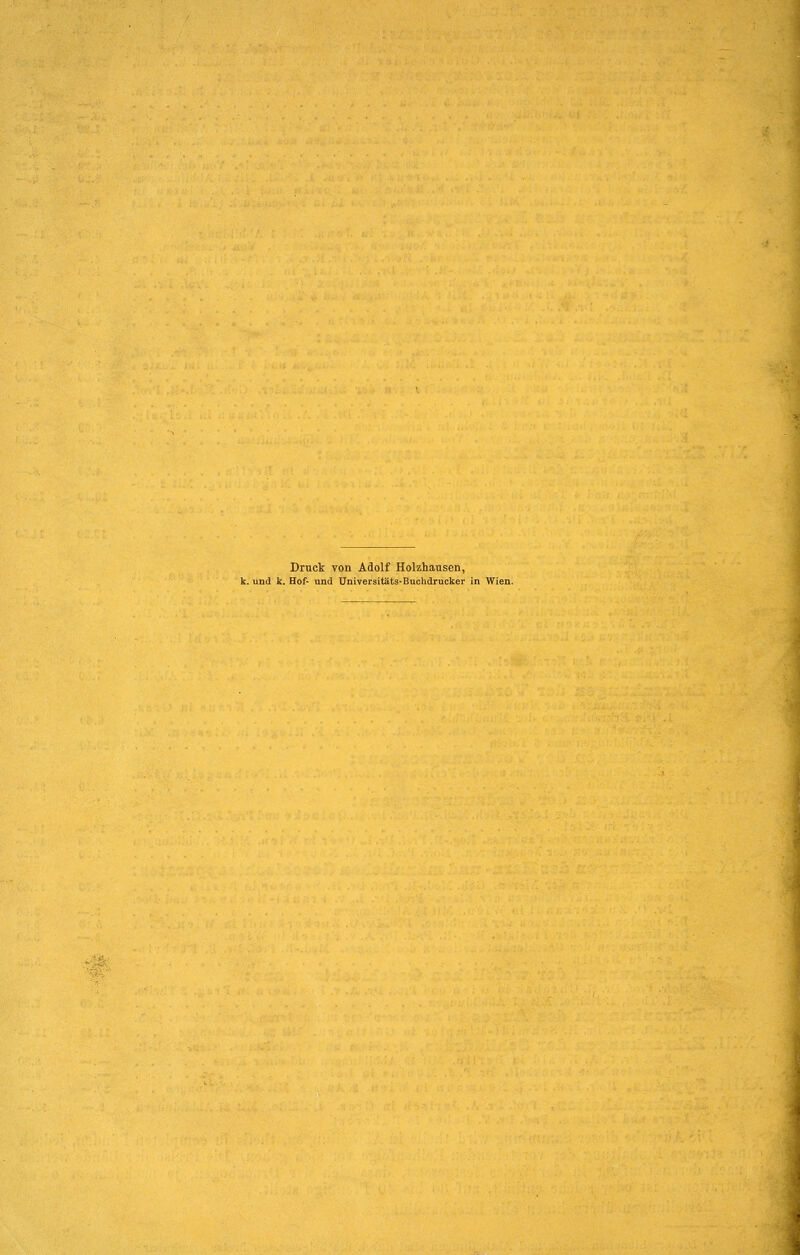 Druck von Adolf Holzhausen, . und k. Hof- und Universitäts-Buchdrucker in Wien.