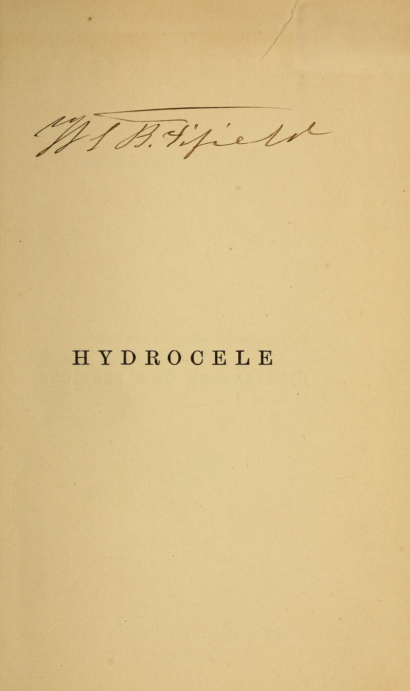 HYDROCELE