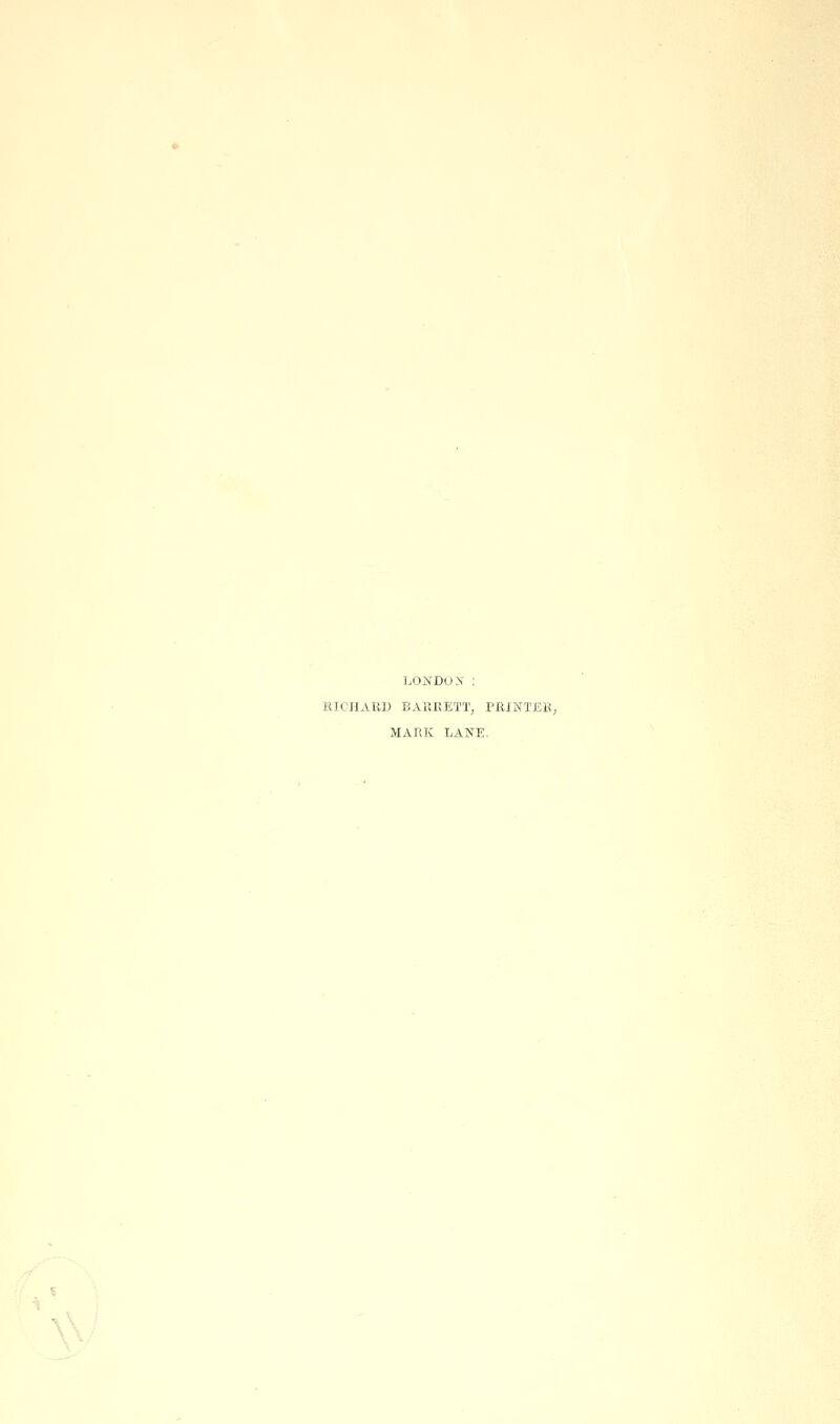 LONDOX : HICHAliU BAKRETT, PIIJNTEK, MARK LANE.