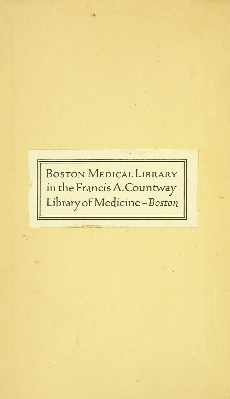 Boston Medical Library in the Francis A. Countway Library of Medicine -Boston - z=s . .. Ski