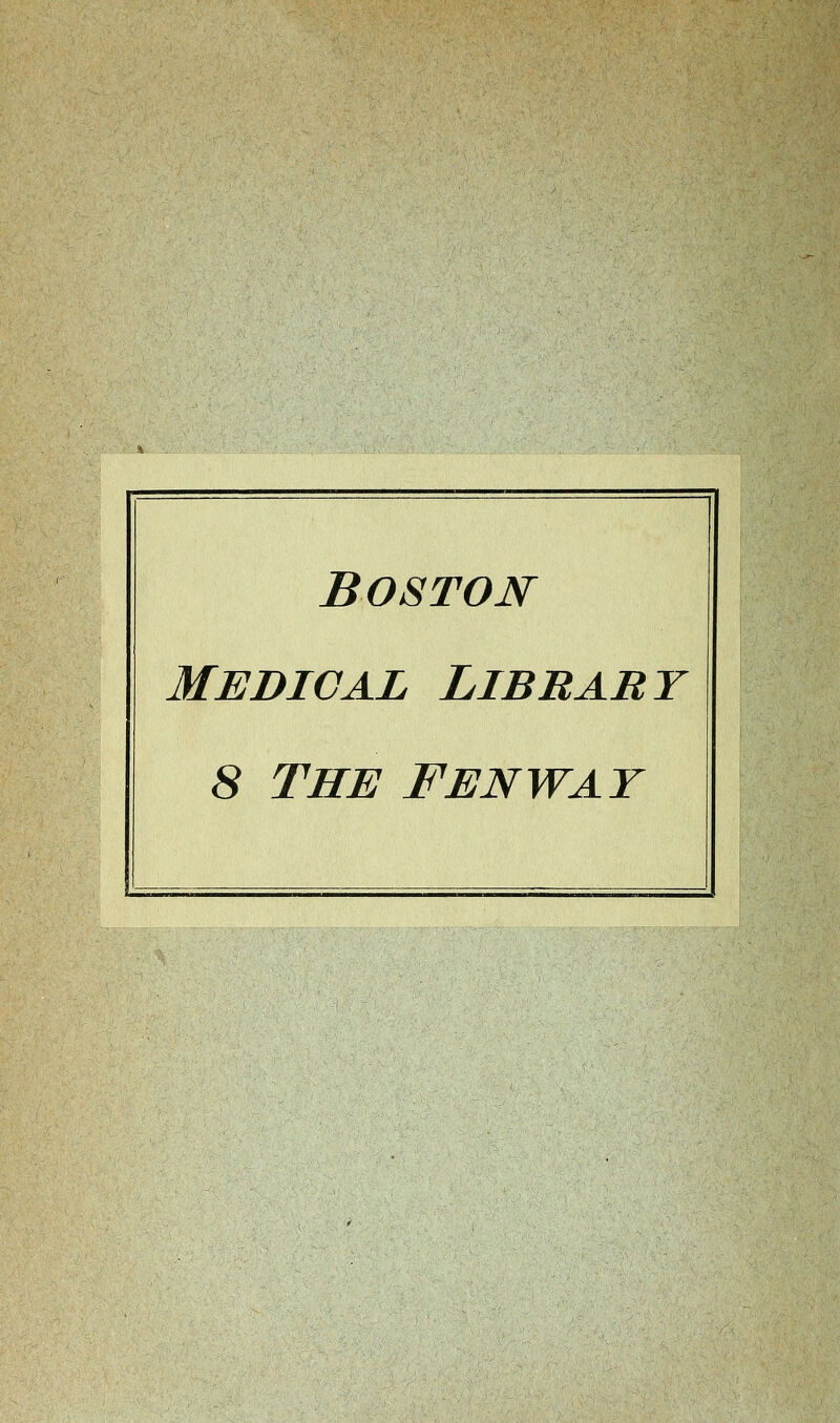 Boston Medical Lib baby 8 THE Fenway