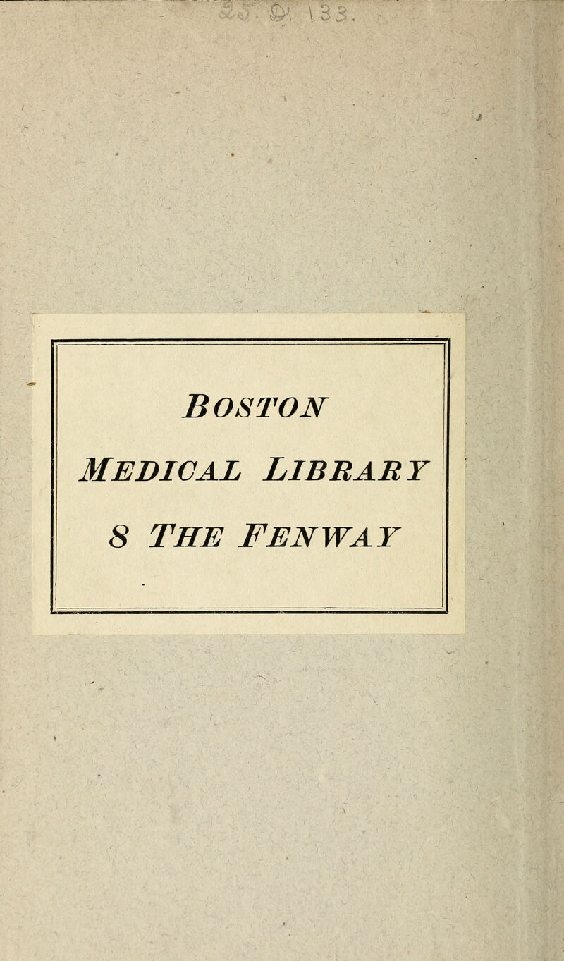 Boston medical library 8 The Fenway