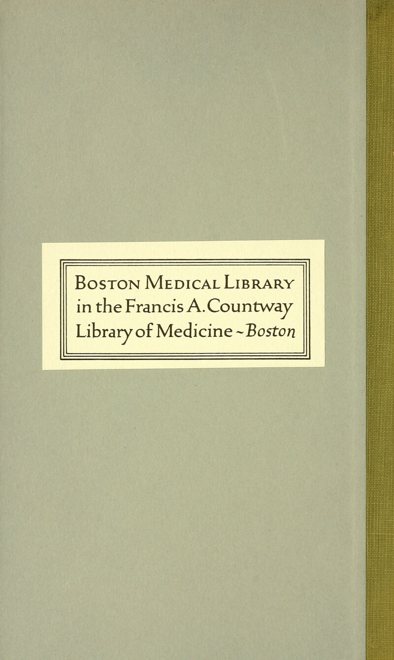 Boston Médical Library in the Francis A. Countway Library of Medicine -Boston