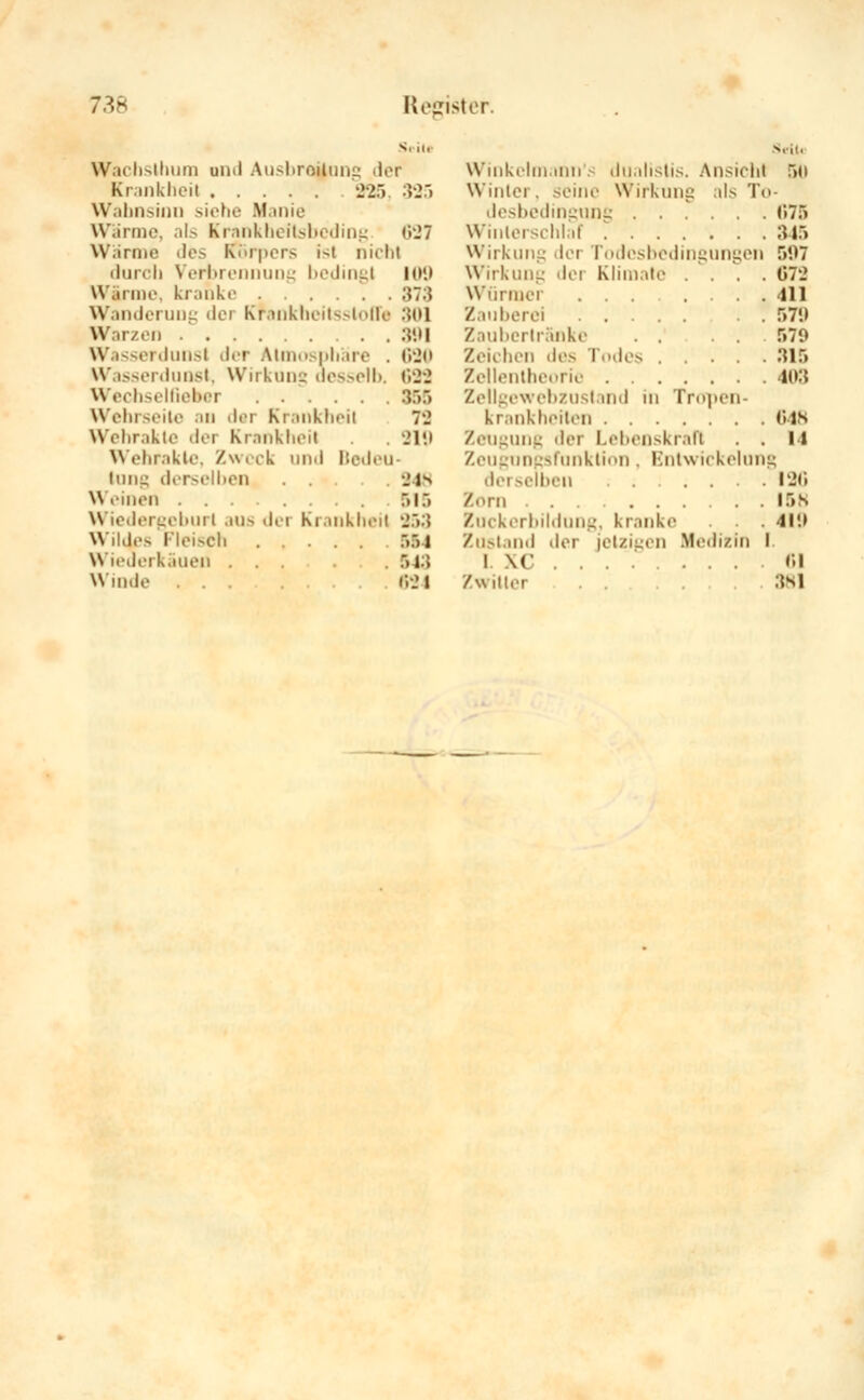 S. Ur Seil, WacliJ^tlinm um! Ausbroilnn? (Icr Winkclin.inii's diinlistis. Ansiclit r>(> Kr.inkheil .225.32.') Winter, sciiio Wirkung aks To- Walinsiiin siehe Manie ilesbeclinjiuni: . . ^ . . . (575 Wiirmo, nl^ Krankheilsbedini,' 027 Winleisclilaf !^ 345 VVariDe des Ki>r|)ers ist nicht Wirkmii; der Toileshediniiunijen 507 durch Verhreinmni; Ijcdingl IUI) Wirkuni; der KHinate .... C72 Wärme, kranke 373 Würmer ... . . 411 Wanderunt; der Krankheitssloiru 301 Zanherei . . . 57i) Warzen .^ 31»! Zaiihertränke 579 Wasserthnisl der Atmosphäre . 020 Zeichen des Toiles ..... 315 Wasserdunst, Wirkung dcsselh. 022 Zellenlhcrii- 403 Wechselliehor 355 Zell,i.;e\vt'l>ziis(.ind in Tropen- Wehrseile an der Krankheit 72 krankheiten 04S Wehr.ikle der Kranklieit . 21«> /eii-nnt; der Lehenskrafl . . 14 \\'ehrakle, Zweck und Itcdeii- Zeni^nn.Ltsfiinktion . Kntwickehmi; tnng derselben 24s (h^rscll)cn .... 120 Weinen ...... 515 Zorn . . I5S Wiedergeburt ,ins ili-r Krankheit 253 Znckerbildtni-. kranke . . . 411» Wildes Fleisch 554 Zn.st.md der ielzii^cn .Medizin I Wiederkäuen ... , 543 1 \C . Ol Winde ... 021 Zwitter 3Hl