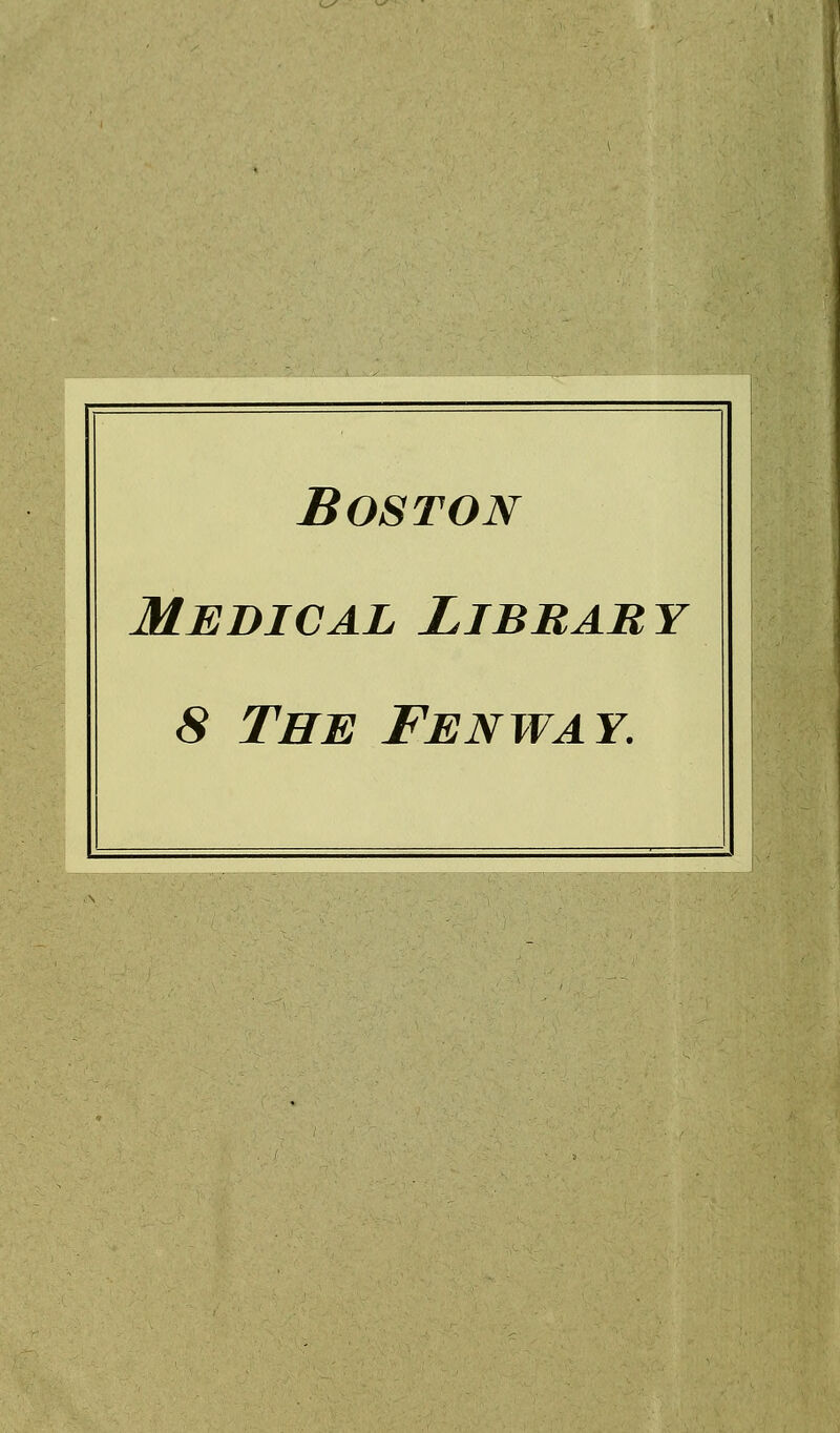 Boston Médical Libbaby 8 The Fenway.