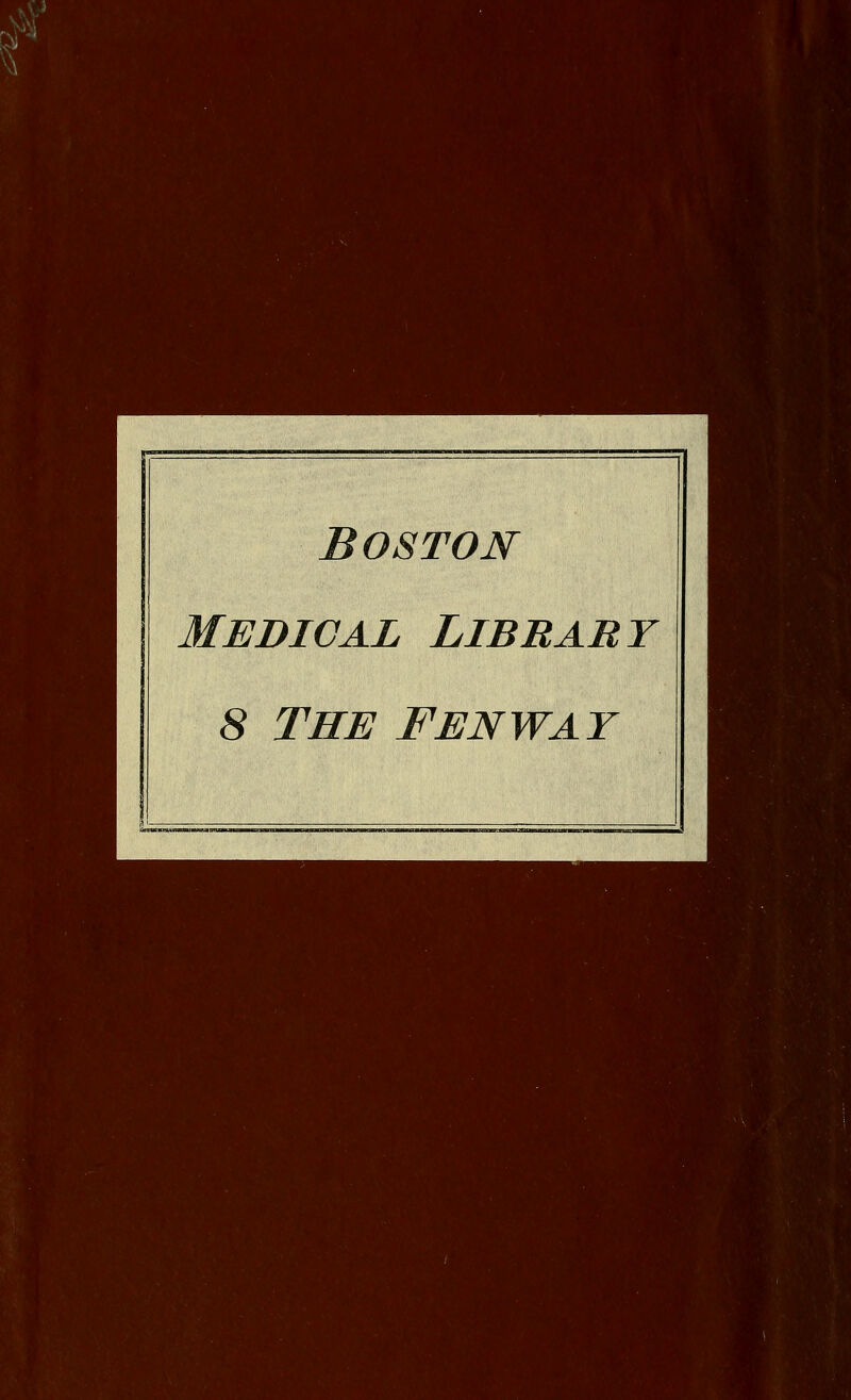 Boston Medical Library 8 The Fenway