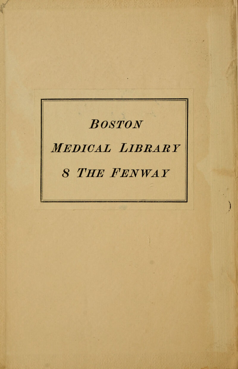 Boston Medical Library 8 The Fenway