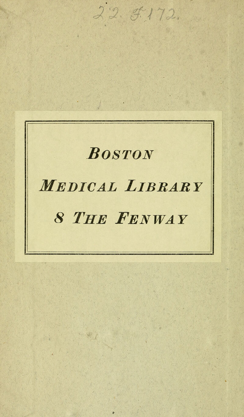 Boston Médical Libbaby S The Fenway
