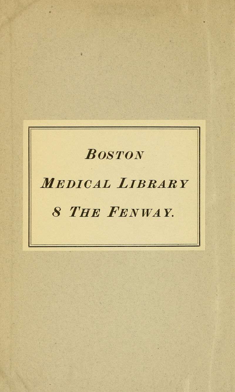 Boston Medical Library