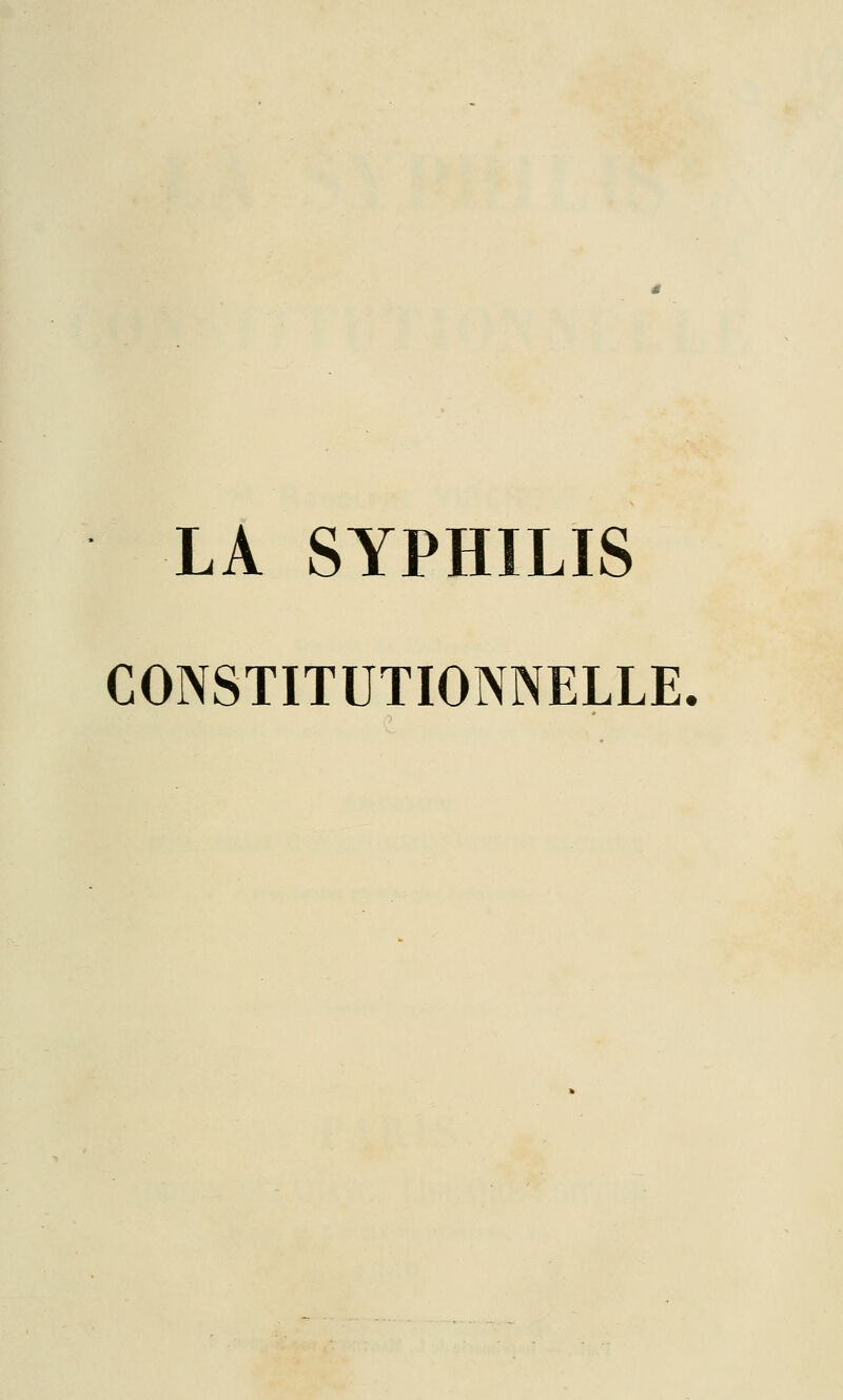 CONSTITUTIONNELLE