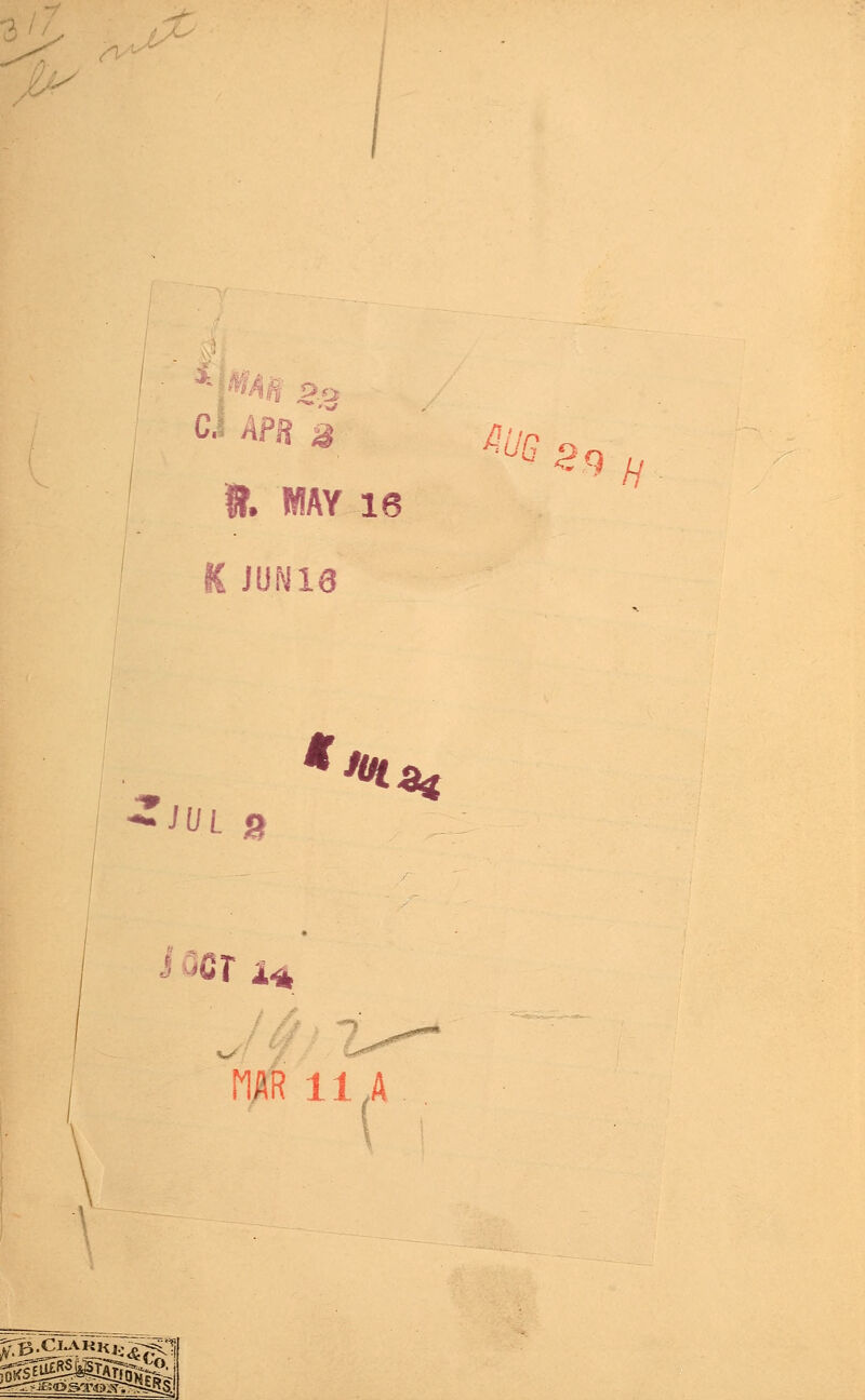 2% c.l apr a % MAY 16 K JUN18 4///? 5.Q L' -^L S %.8* J ^er a* MAR 11 A