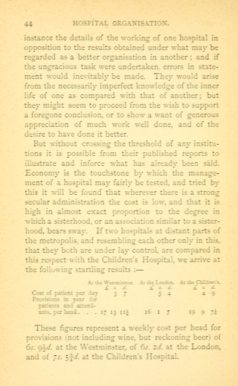 :-:; ?:t^i :: : : instance the it:-. 1= :: the ;: : : :: :ne hcE~ tal in .;. e Eiticn te the results :ceaired racer ~hat nav it regarded as c tetter ::ren:se:::u in autther : and if i .-.- angracious task ~ ere undertaken errcrs in state- ment vucuc . . : ;• :t n^it Tntv — eric frem :in neressarilv imaen tney mrgut see c: crcceec are ret me ' :n c: snpncrt a ::re:'uue c:n:lcrsi:u. :r t: sn: =. in: :f gene: cureciatim ef n;n :rl: ell e:ne and c: the le ire fcc have a:ne it heater. Z..: ichcut ig the threshcld :: any instita- : .-. i: is ecssihle fr.m their rurlished reairrs t; Lkistrate and inferos what has already been i 3 Economy is the touchstone c; hich : he man; ment of a hospital may fairly be I. :e 1 and tried : .5 it will be found that where e: there e ~~-«sg serumr admmdsaraticn the cost i low and that it . .. _.. in ilmcsc exact rr:e:rri:a t: ehe c / . . aieha siscerhrce :: an ai-:: eiatfin ;:a:a: fee a aster- h:tc dears a a;- 1: : : htepitals at dlata:■.: r .a-. :f the mem epulis and res em a ling earn : ther only in this that they data are inner lay centre ere :: me ire a in respect wieh the dhildren's Krspical —e arrive at th sfolk e startling res alts .— r. - - 7:: :i - iz±-: :t: r ~- ;- _ - ?.-: ■ o ::: ::r z^_ pa-lead 17 13 11J 16 I J ::: a:s ceres net memnmg wme cut re:n:n: olr. 9§*/. at the West 1..: lstes ::' : : ar c and :: ~u =4 :: the . :ni li:;