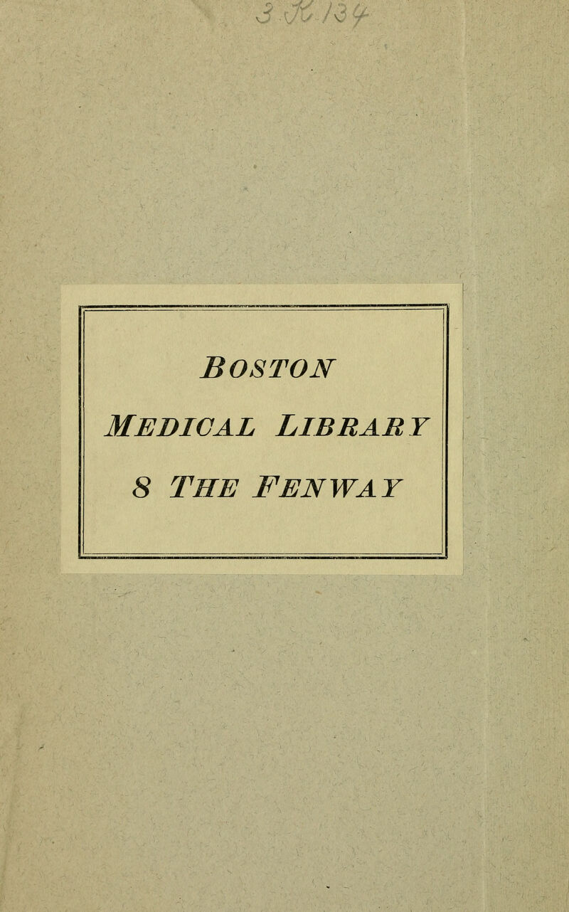 Boston medical libbaby 8 THE FENWAY