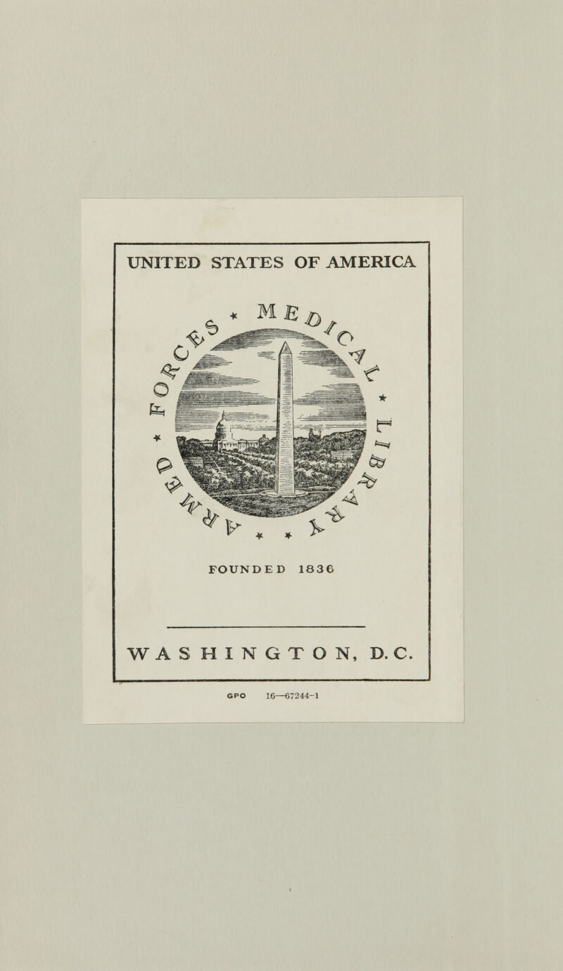 UNITED STATES OF AMERICA *v. . V FOUNDED 1836 WASHINGTON, D. C. GPO 16—67244-1