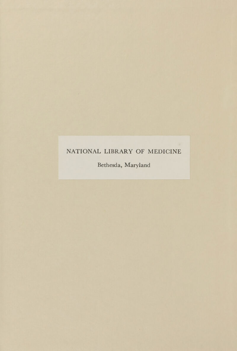 NATIONAL LIBRARY OF MEDICINE Bethesda, Maryland