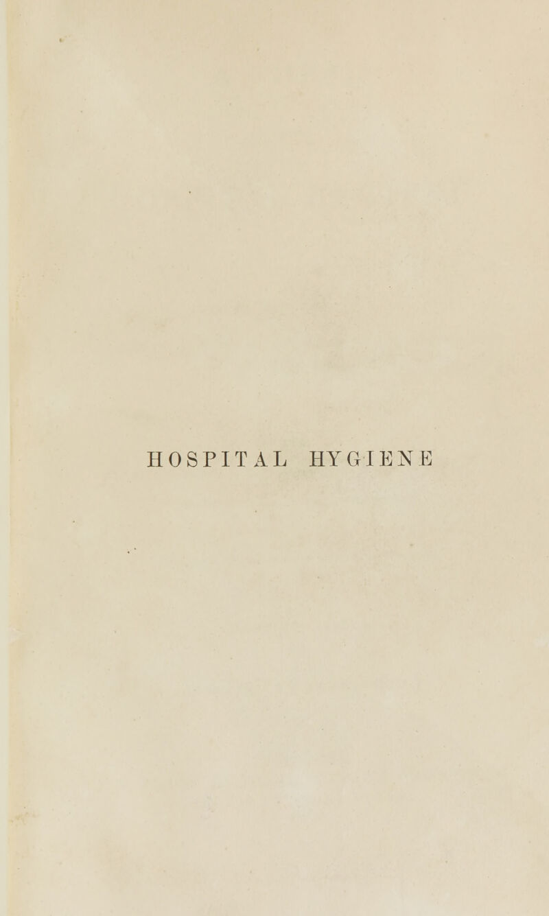 HOSPITAL HYGIENE