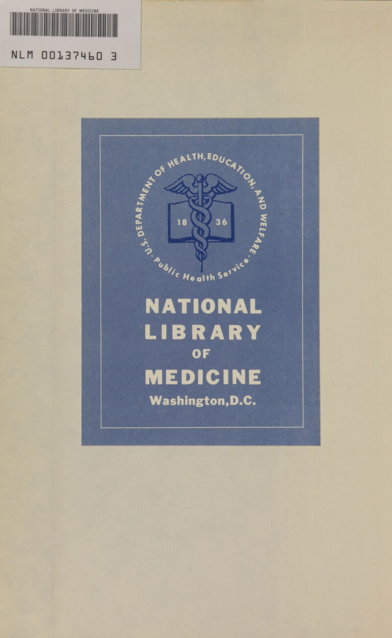 NATIONAL LIBRARY OF MEDICINE Washington,D.C.