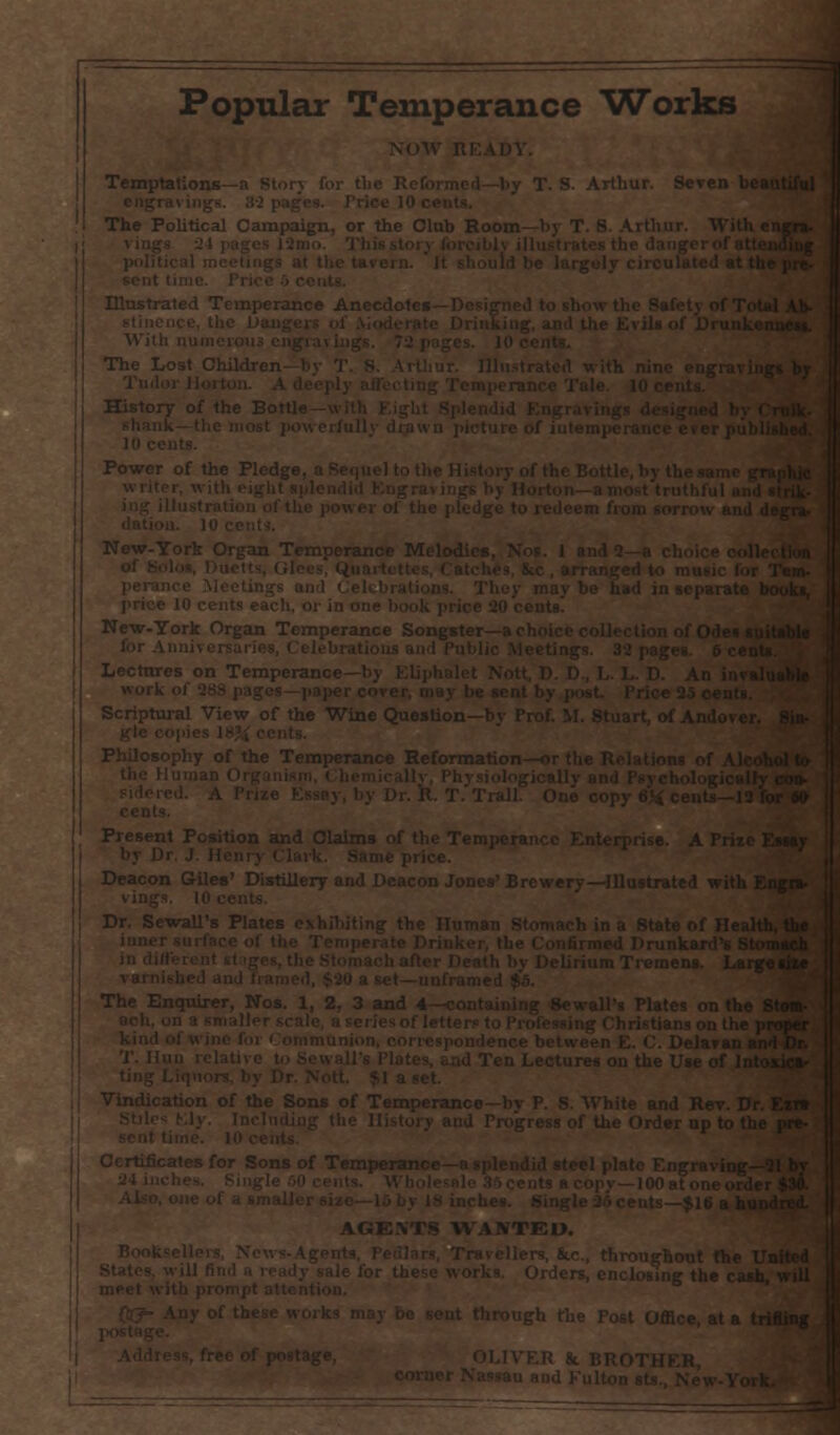 Popular Temperance Works Power Reforr