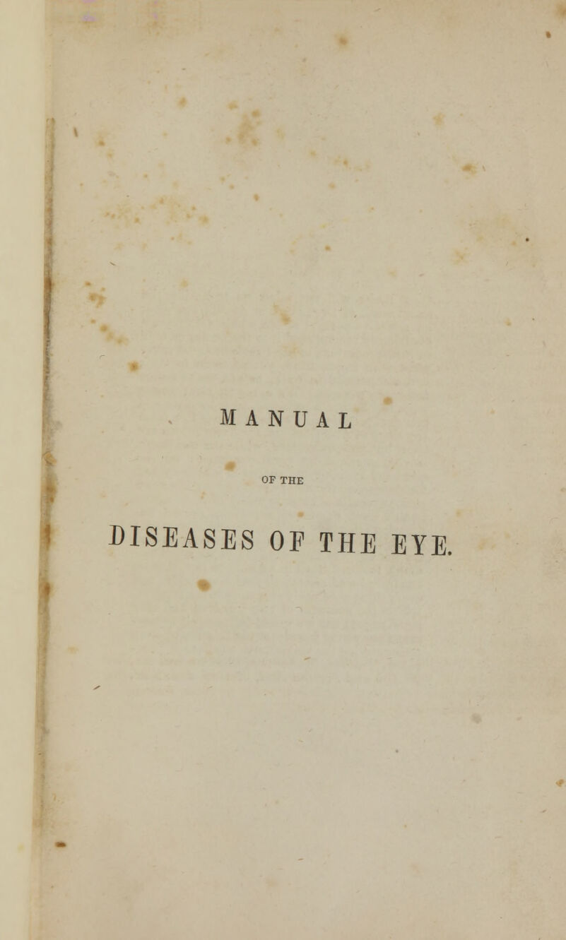 DISEASES OF THE EYE.