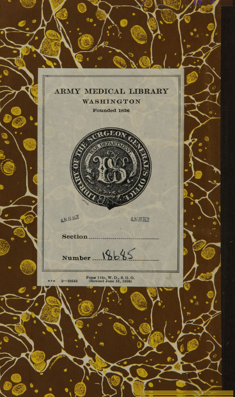 ARMY MEDICAL LIBRARY WASHINGTON Founded 1836