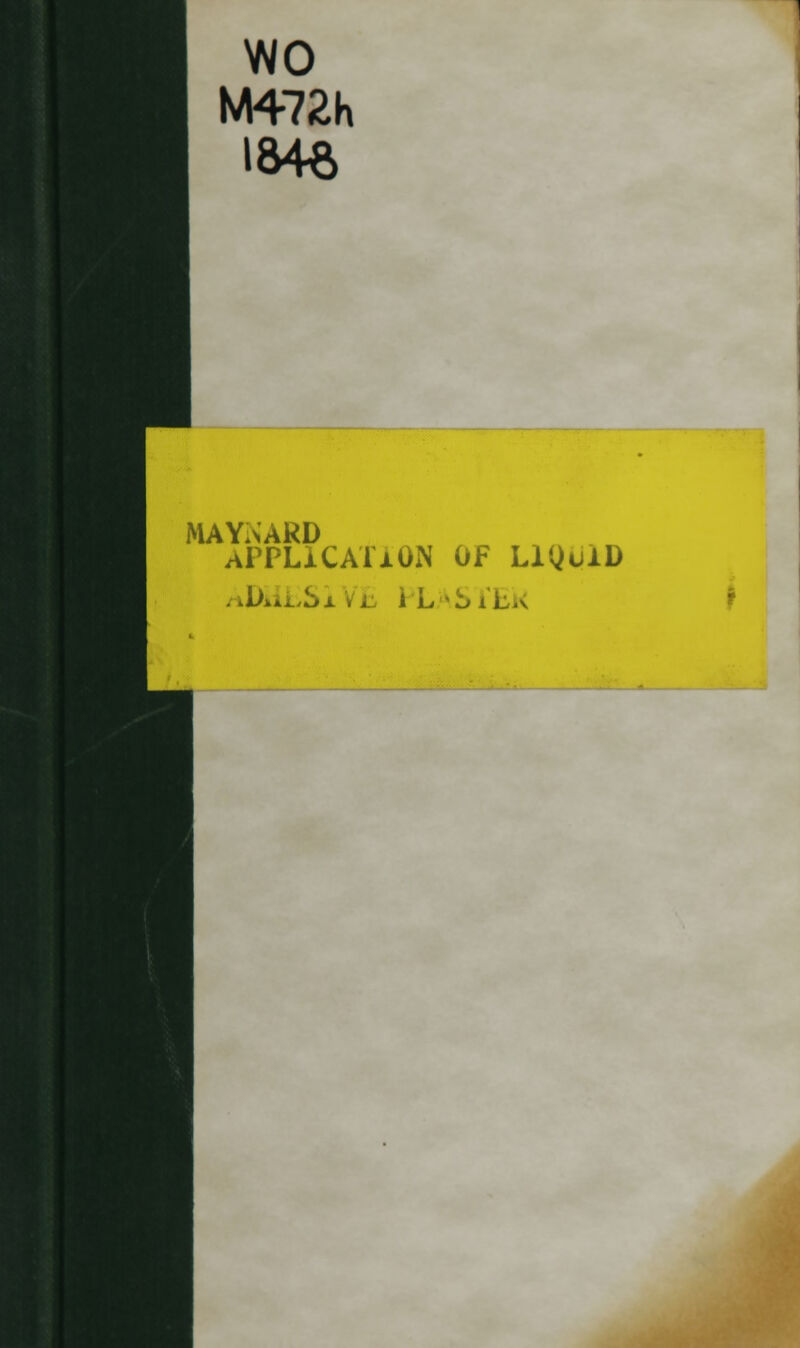 wo M472h 1846 MAYNARD APPLICATION OF LiQulD