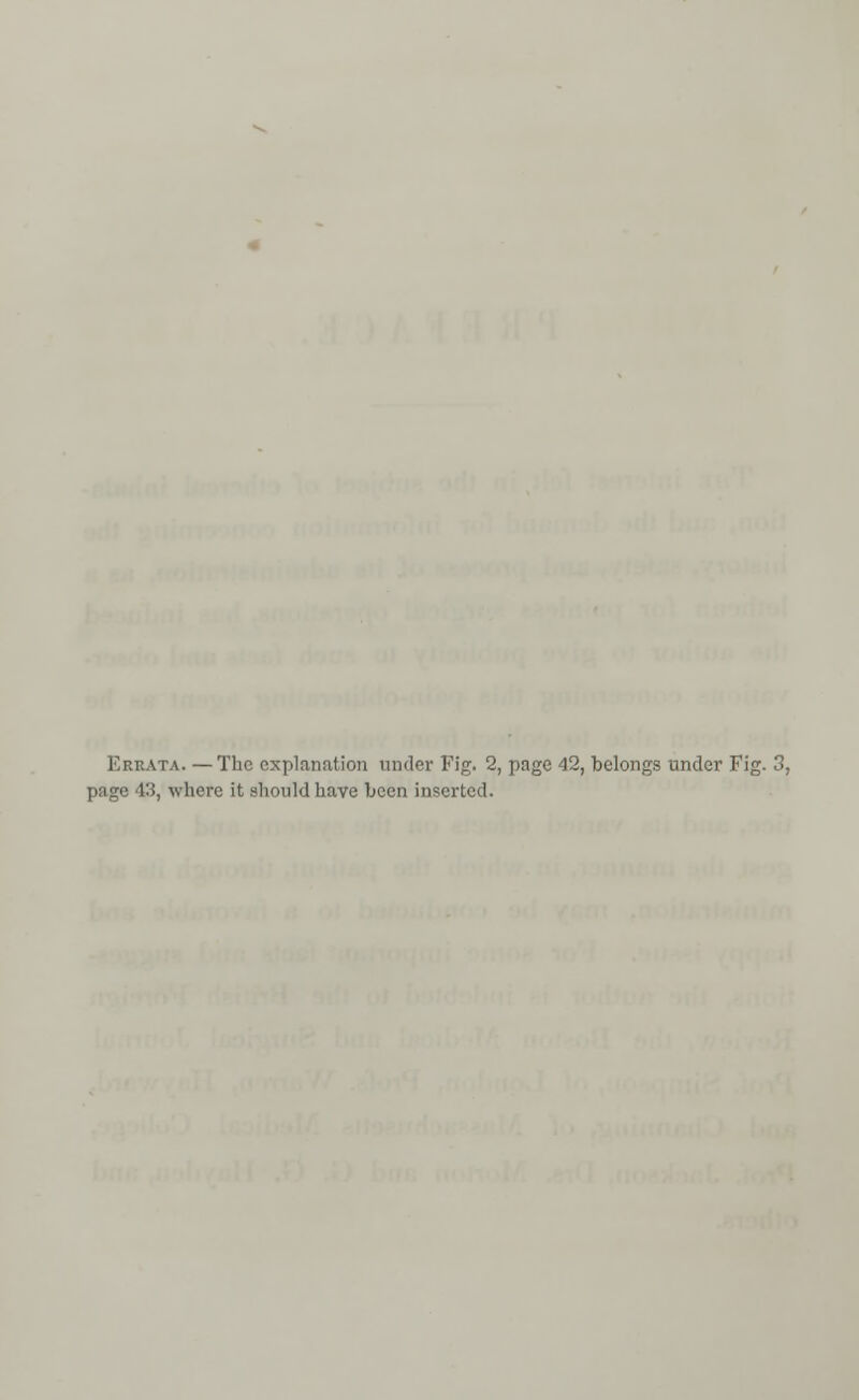 Ertcata. —The explanation under Fig. 2, page 42, belongs under Fig. 3, page 43, where it should have been inserted.