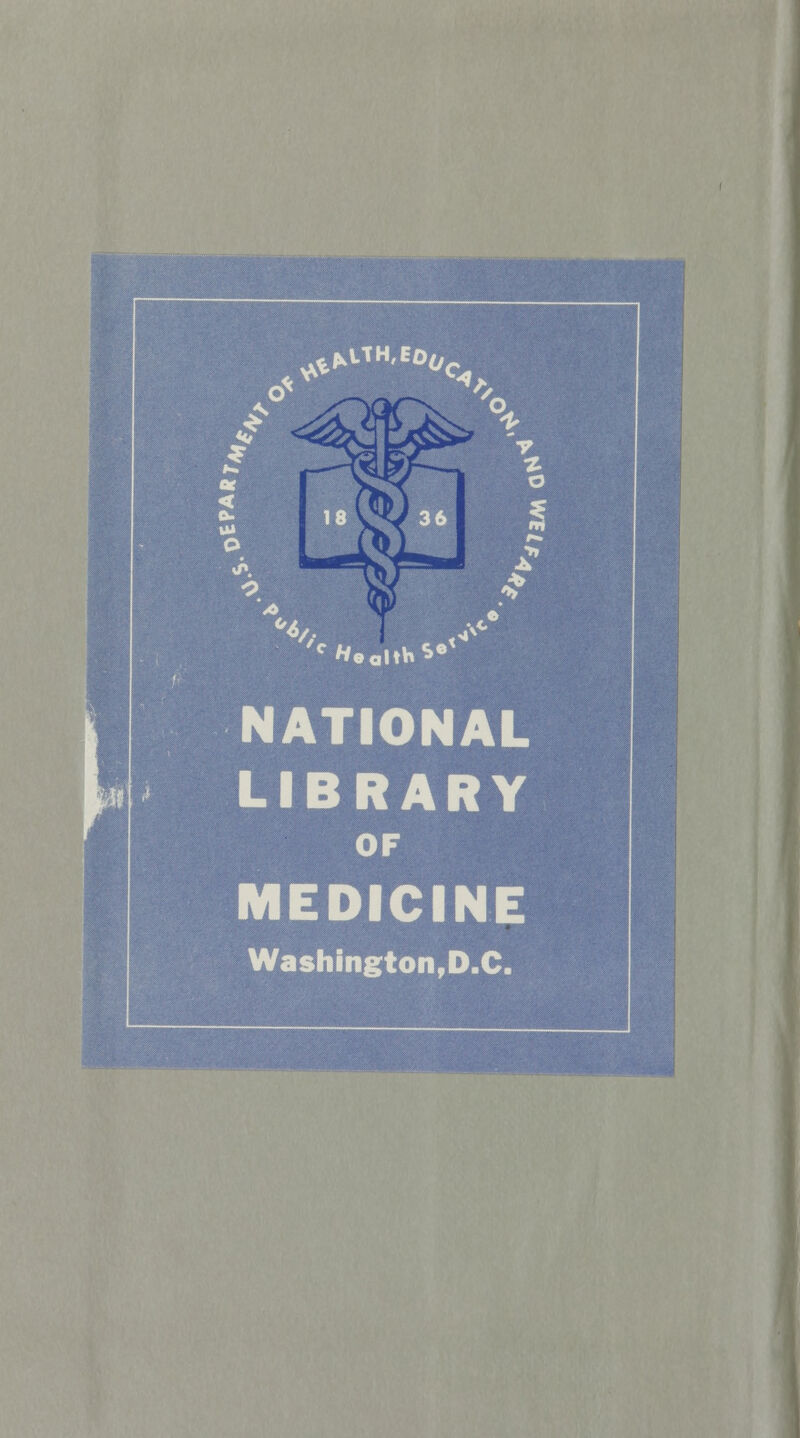 NATIONAL LIBRARY MEDICINE Washington,D.C.